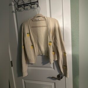 Shop Dahl Lemon Embroidered Sweater - similar to Neuflora
